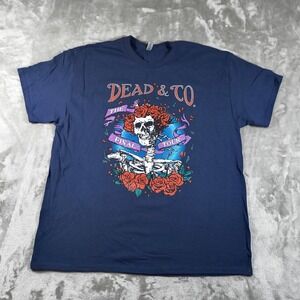 Dead Company Final Tour 2023 Shirt Mens XL Blue Grateful Band Merch Concert New